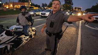Angry Cop Meets the Most Awkward Biker