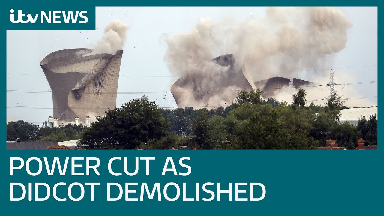 newspaper mockup Thousands of homes left without power after Didcot demolition | ITV News