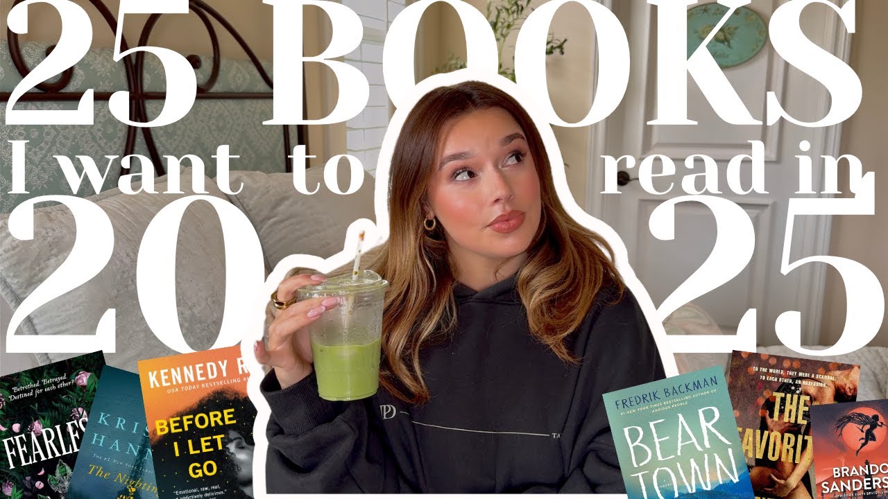 25 books i want to read in 2025! - YouTube
