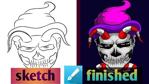 menggambar ilustrasi pake hp | cara mewarnai di infinite design