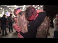 Hundreds of American Soldiers Welcomed Home on United Airlines Flight - Highlight Film