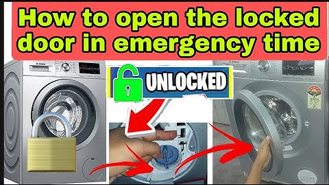 How to open washing machine door  in emergency time #Bosch  #EmergencyDoorLock  #AdHelpline