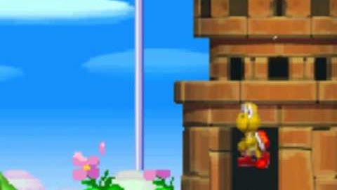 NSMB Hacking-Unused Action with Koopa(?) and go behind Tiles