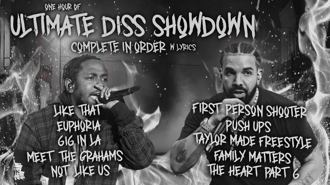 Drake vs Kendrick Lamar The Ultimate Diss Track Showdown  Full Playlist in Order  w Lyrics