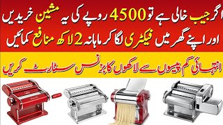 Handheld Automatic Cordless Pasta Noodle Maker.small factory business ideas
