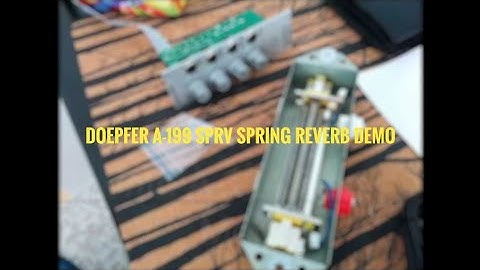Doepfer A-199 SPRV Spring Reverb Demo