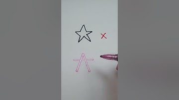 How to Draw A Perfect Star | Easy Drawings