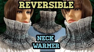 Crochet Easy Reversible Neck Warmer - Reversible Neck Warmer