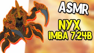 АСМР ДОТА 2 ГЕЙМИНГ NYX IMBA 7.24B (ТРИГГЕРЫ & ШУРШАНИЕ ДЛЯ СНА) l ASMR DOTA 2 GAMING