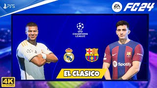 FC 24 - Real Madrid Vs Barcelona - Ft. Mbappe - Champions League Final | PS5™ [4K60]
