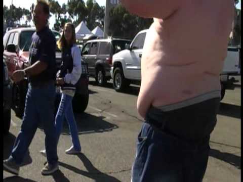 Drunk Kansas City Chief Fan exposes himself at Qua...