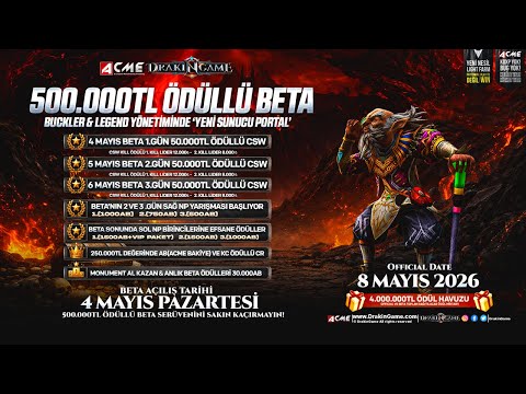 #DrakinGame Portal  OFFICIAL AÇILIŞ BUGÜN 22:00 | 4.000.000 TL Ödül |
