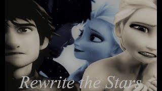 Hiccup and Elsa ~ Rewrite the Stars