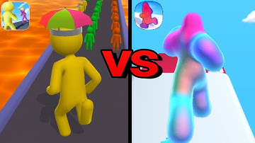 GIANT RUSH vs BLOB RUNNER 3D - gameplay ( android / ios )