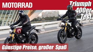 Triumph Speed 400 und Scrambler X 400 im Test: Qualität und Performance zum günstigen Preis