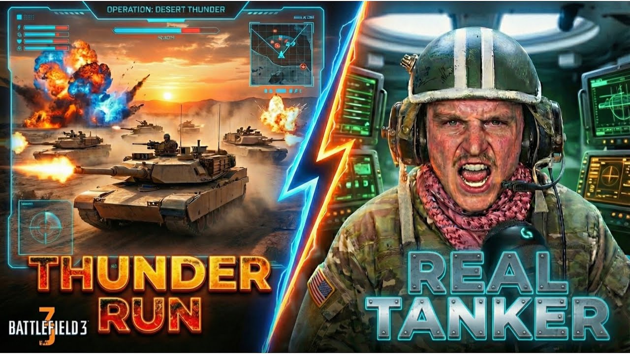 Army Tanker’s FIRST TIME  Playing THUNDER RUN | Battlefield 3 Reaction - React Like Barry