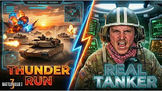 Army Tanker’s FIRST TIME  Playing THUNDER RUN | Battlefield 3 Reaction - React Like Barry