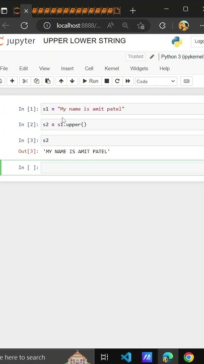 PYTHON UPPER AND LOWER FUNCTION - YouTube image.