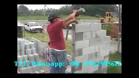 how to build efficiently with concrete interlocking V5 habiterra blocks