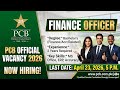 Pakistan Cricket Board mein New Jobs 2026 | Finance Officer Role Details