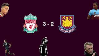 Böyle Maç Görülmedi̇ Liverpool 3 - 2 West Ham Premier Lig 27. Hafta Kapanış Maçı