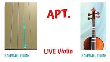 APT. 💃🕺 LIVE Violin Cover | BLACKPINK’s Rosé x Bruno Mars | Animated Violins | LIVE Violin Tutorial