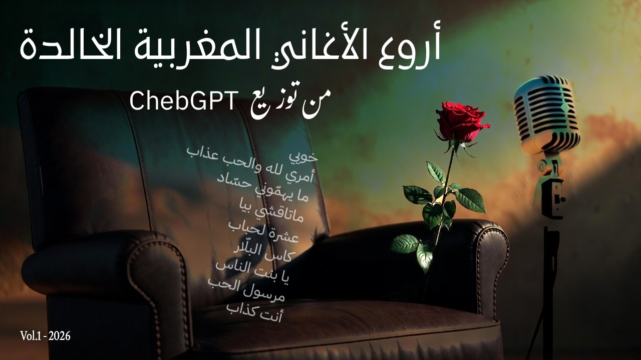 إستمتع بسماع أروع الأغاني المغربية الخالدة من توزيع ChebGPT | Vol.1 - 2026