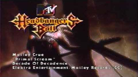 Motley Crue ` Primal Scream - 1991 MTV Headbangers Ball