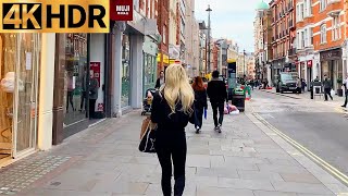 London Relaxing Walking Tour | Covent Garden, Oxford Street | [4K HD]