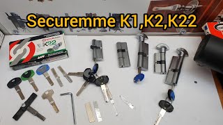 Securemme K1  K2  K22 ключ с фольгой  Medvejatnik.com.ua +380933008410