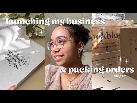 LAUNCHING my ONLINE BUSINESS & packing orders 🪴 small business diaries vlog 02