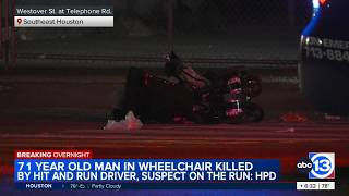 71-year-old man in wheelchair killed in hit-and-run in southeast Houston, police say