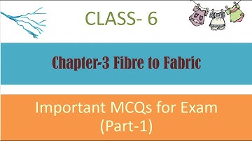 Important MCQs for Exam (Part-1) | Chapter-3 | Fibre to Fabric | Class 6 | Science