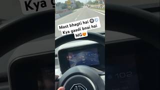 MG comet high speed stability and range - maan gye mg ko🙏 #shorts