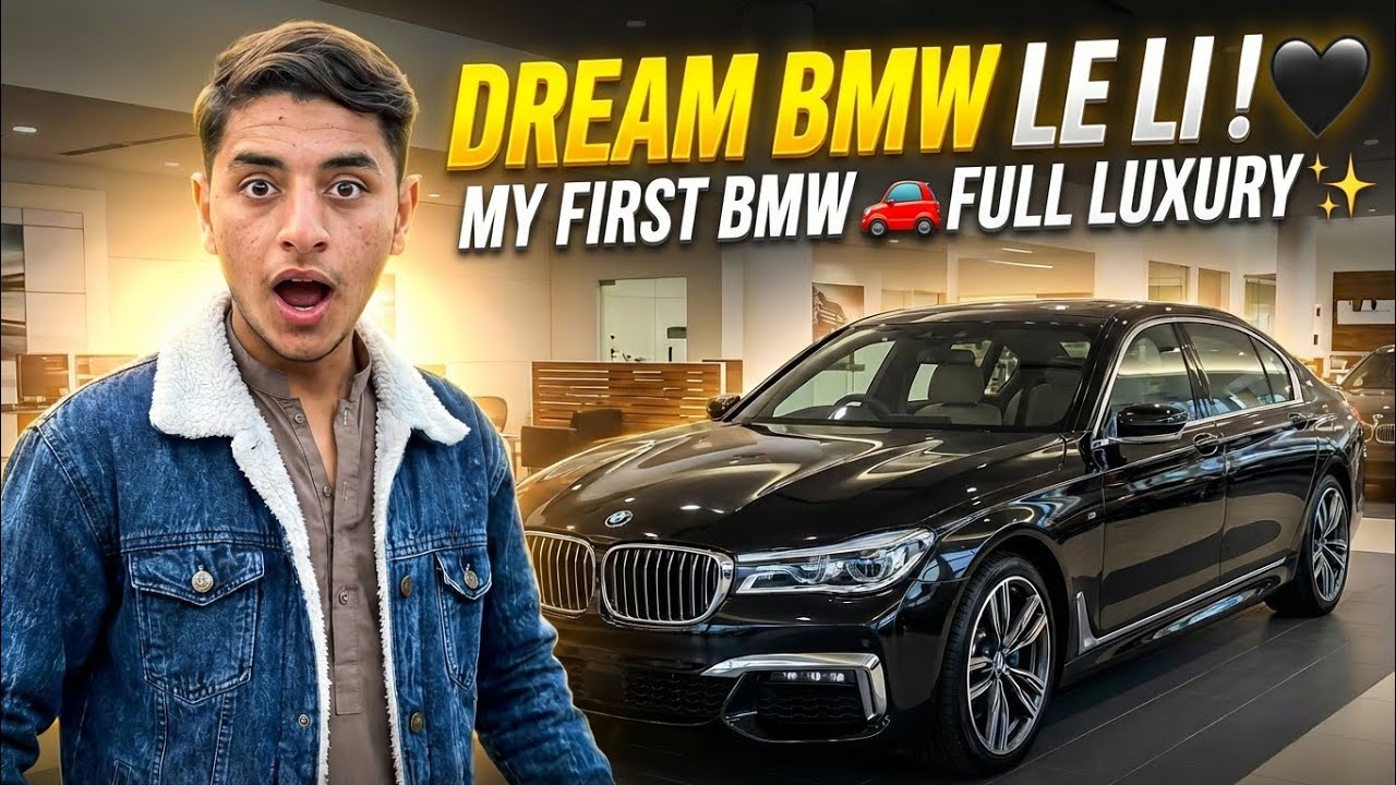 BMW Dream Car Vlog 🚗💨 | Black Color BMW | First Drive Pakistan 🇵🇰