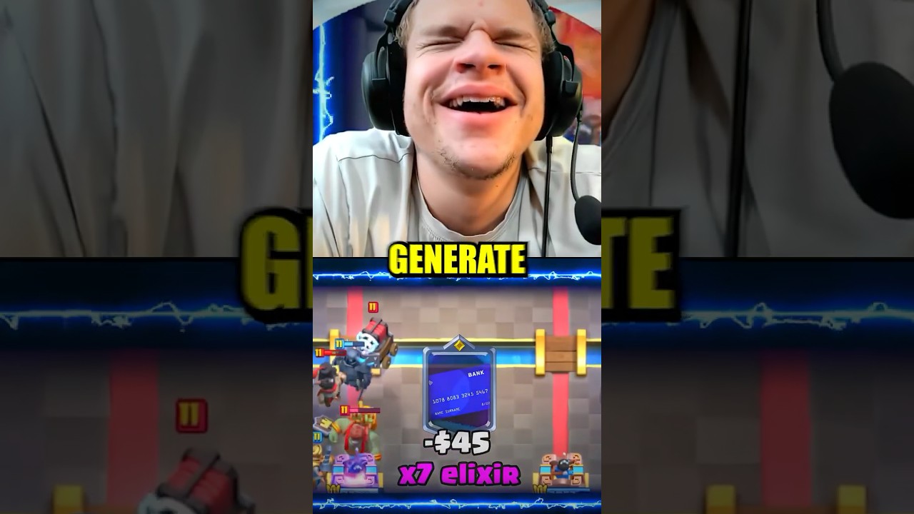 Реакция Jynxzi на самую сломанную карту Pay-to-Win в Clash Royale! 😱👀