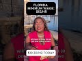Florida’s minimum wage increases to $15 Sept. 30