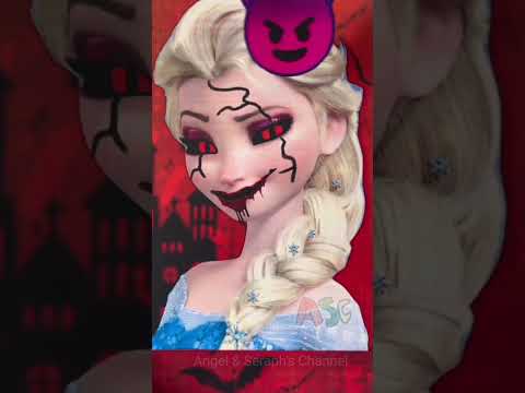 Frozen Elsa Halloween🎃🧟‍♀️ #bhoot #horrorstories #reallife #elsa #cartoon #shorts #youtubeshorts