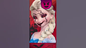 Frozen Elsa Halloween🎃🧟‍♀️ #bhoot #horrorstories #reallife #elsa #cartoon #shorts #youtubeshorts