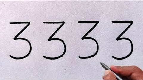 How to Draw Elephant from Number 3333 | Cat Drawing | Lion Drawing | Animals Drawing Number Drawing 