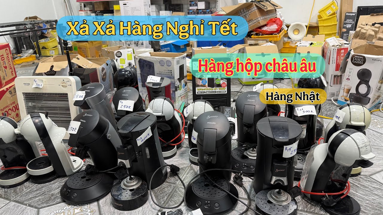 Xả xả hết nghỉ tết hàng bãi nhật, Hàng châu âu, Bộ nồi, Đèn sưởi nhật, máy pha cafe philip
