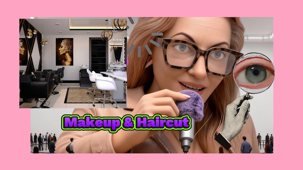 ASMR Roleplay|The Queen,guest at the Luxury Salon, Makeup , Haircut, Jewelry|💄