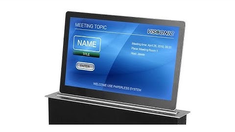 Vissonic Sistema Paperless Monitor a Scomparsa motorizzato