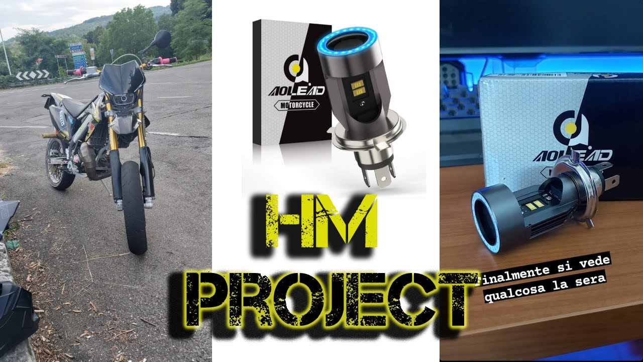 HM Project #3 montaggio lampadina led angel eye HM 50🤤😈