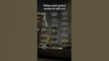 What each initial wants to tell you #initials #initial #foryou #fyp #shorts