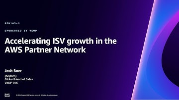AWS re:Invent 2023 - Accelerating ISV growth in the AWS Partner Network (PEN103)
