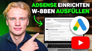 Youtube Adsense Einrichten Steuerinformationen Ausfüllen W-8Ben