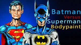 Batman Vs Superman Bodypaint