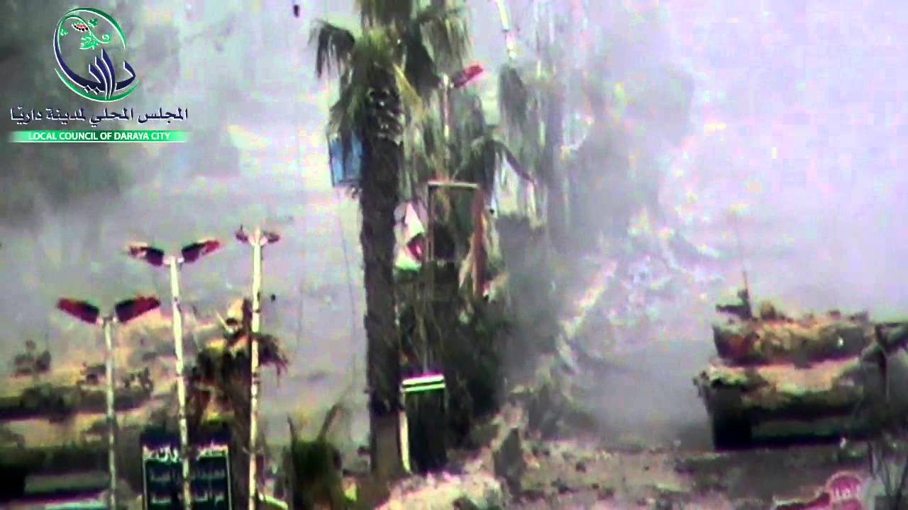 داريا 17-12-2012 هام للإعلام - دبابات النظام تقصف المدينة