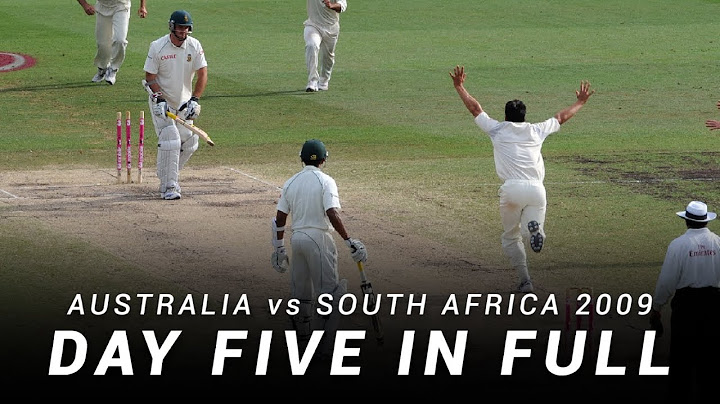 LIVE Flashback: Australia v South Africa | Day 5, Sydney Test 2009